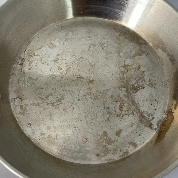 VINTAGE 90’s Copper Frying Pan Brass Handle Sauté - Picture 6 of 10